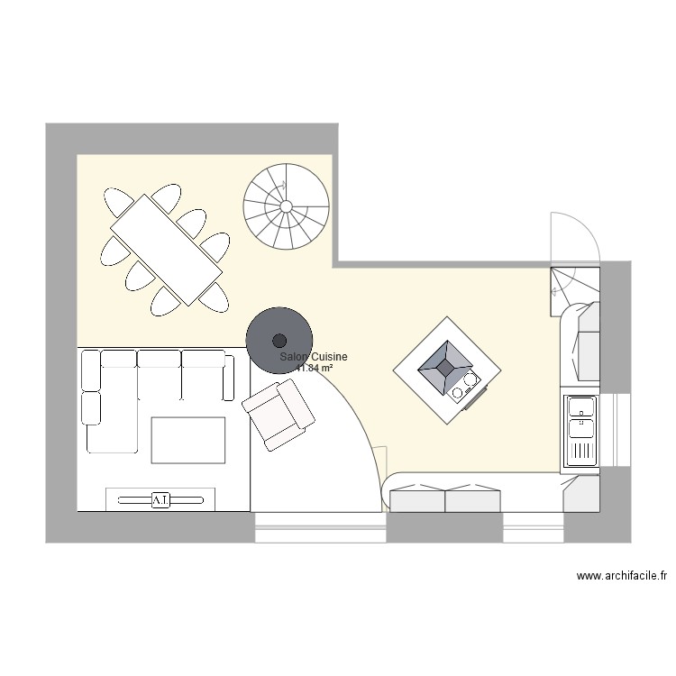 1er étage sylvain. Plan de 0 pièce et 0 m2