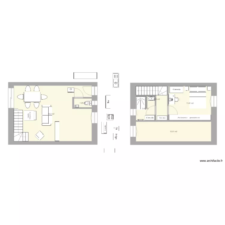 plan appart PG 52. Plan de 