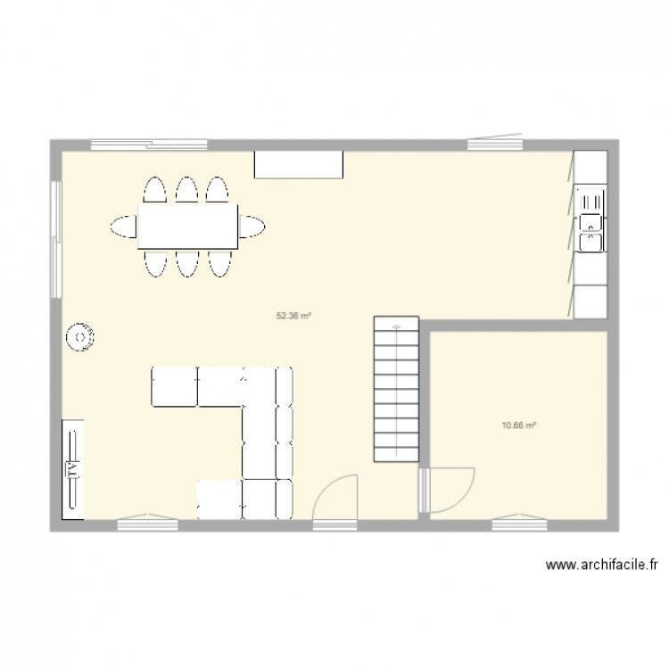 RDC v1. Plan de 0 pièce et 0 m2