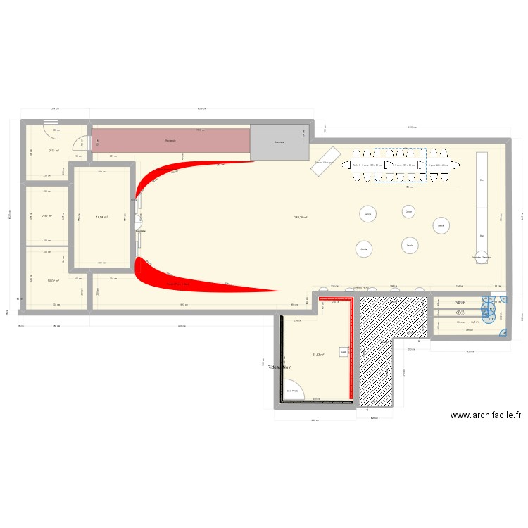 salle quevre. Plan de 10 pièces et 277 m2