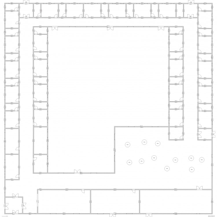 MAISON DE RETRAITE. Plan de 0 pièce et 0 m2