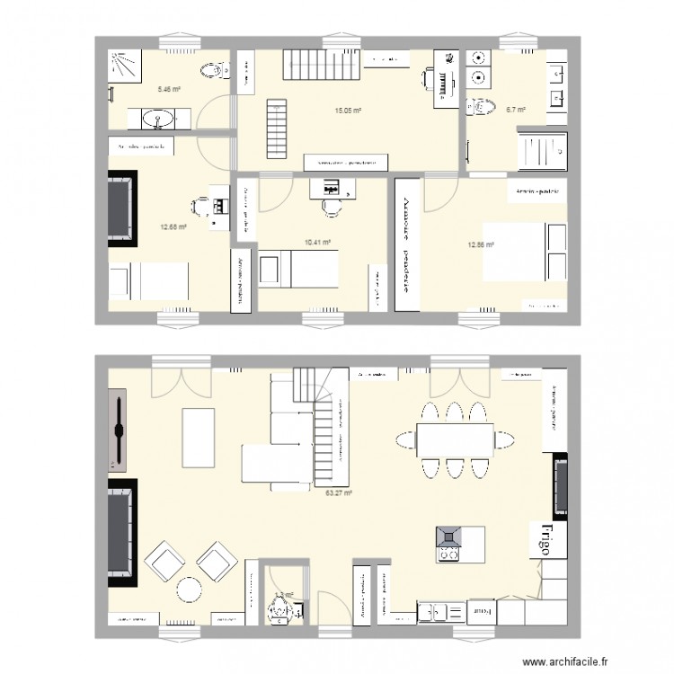 Projet Maison Sainte fauste 2 modif. Plan de 0 pièce et 0 m2