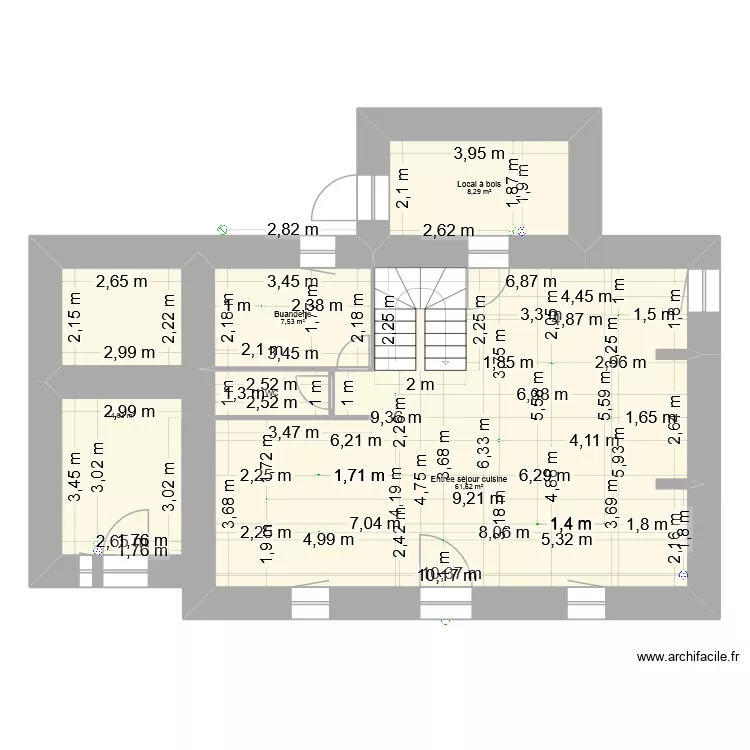 spot v2. Plan de 5  et 95 m²