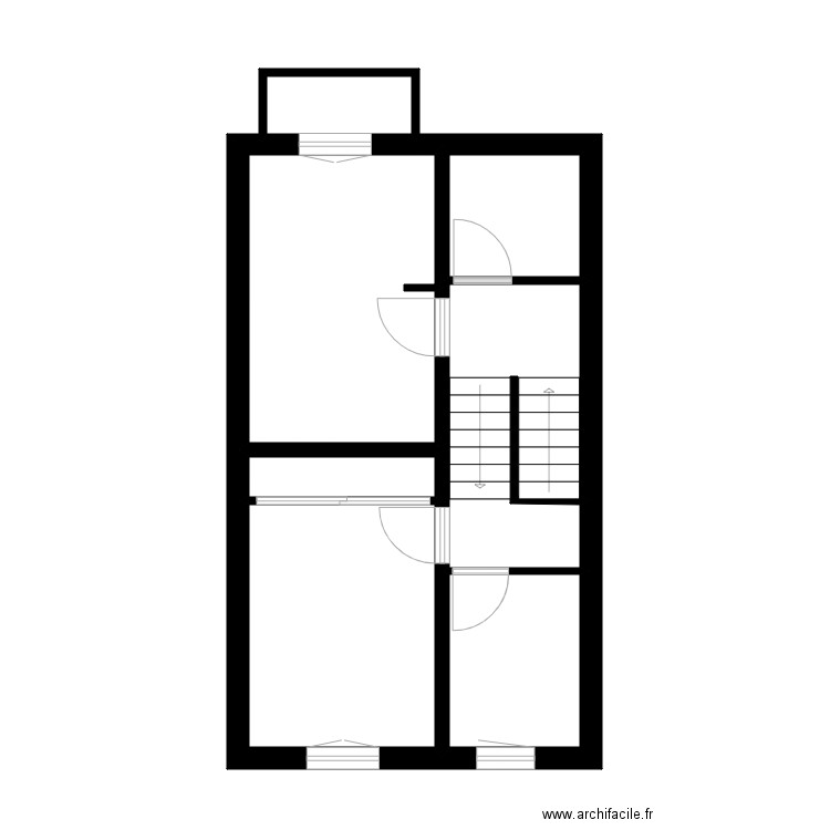 Dammarie sur saulx. Plan de 6 pièces et 36 m2