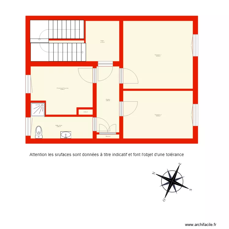 3192 &eacute;tage non c&ocirc;t&eacute;. Plan de 