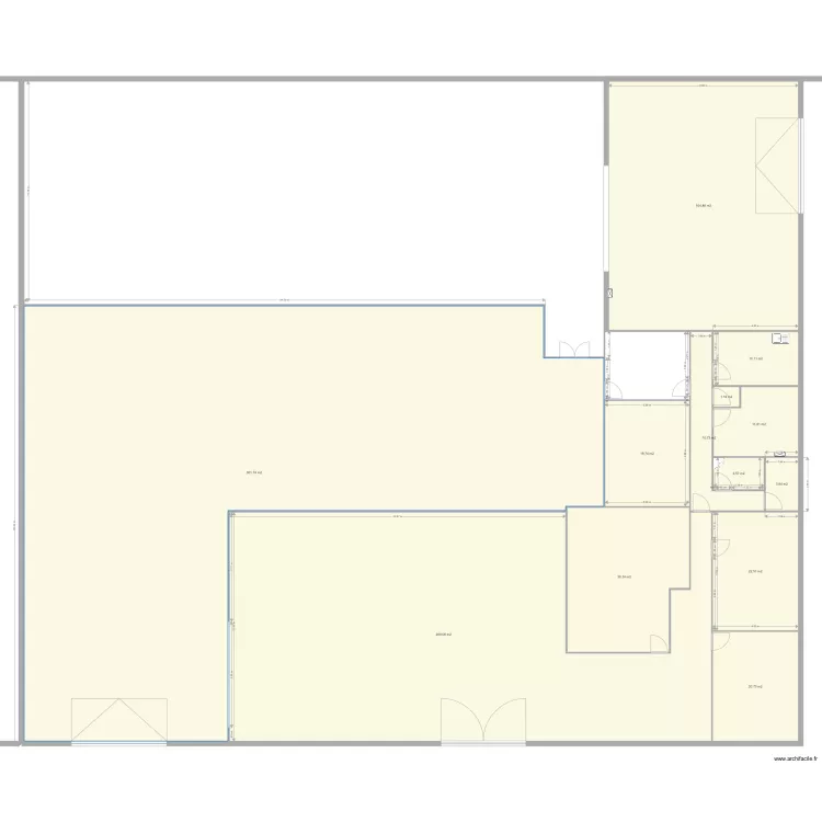Site de Thiverny 1. Plan de 