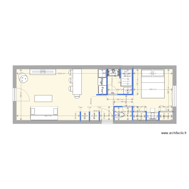 airbnb lemercier 2. Plan de 0 pièce et 0 m2