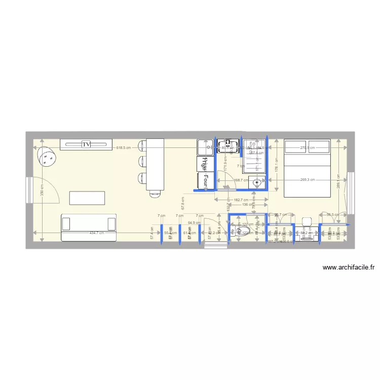 airbnb lemercier 2. Plan de 