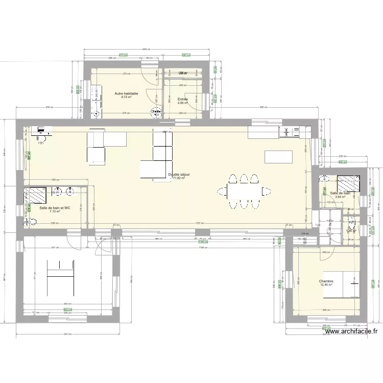 Plan Maison Henri Version B. Plan de 