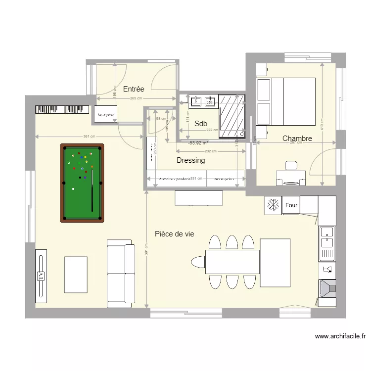 maison emilie v2. Plan de 