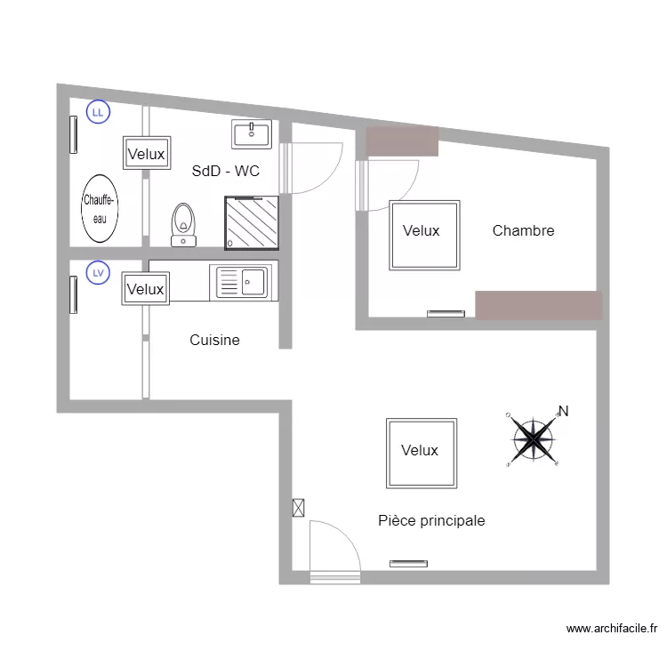84Moli&egrave;re. Plan de 