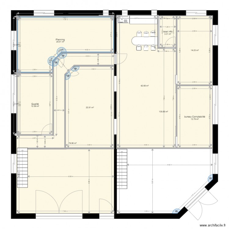 1er etage brut 1. Plan de 0 pièce et 0 m2