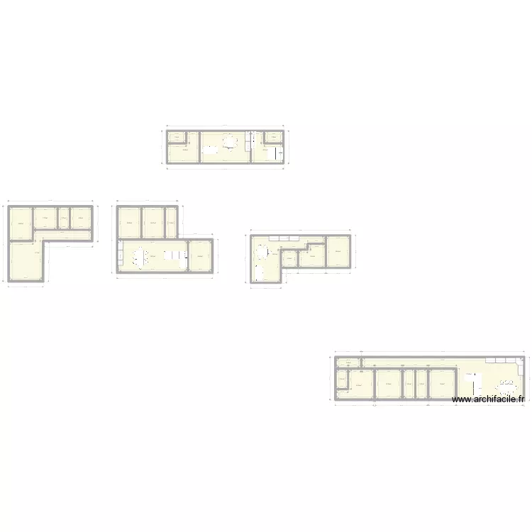 maison vacances. Plan de 