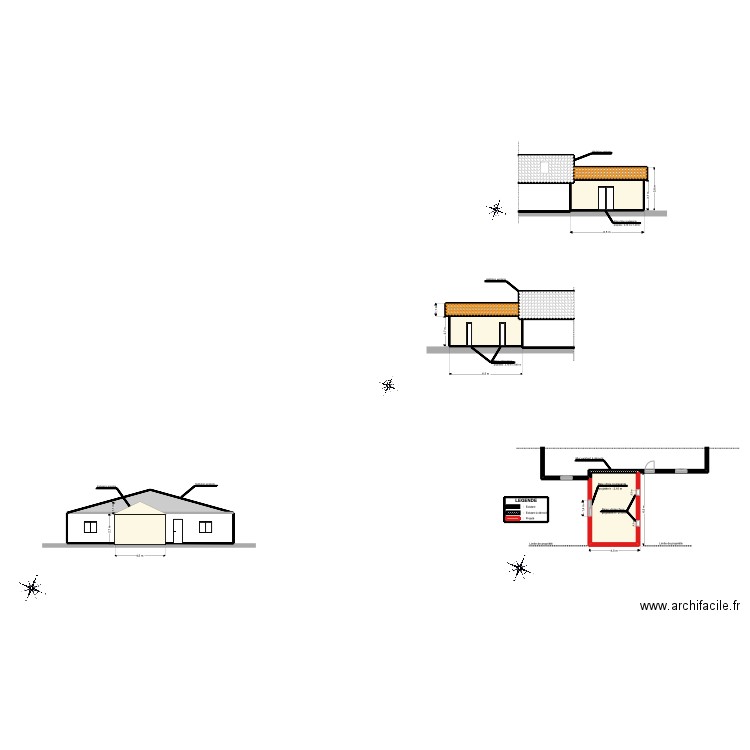 Marina. Plan de 7 pièces et 91 m2