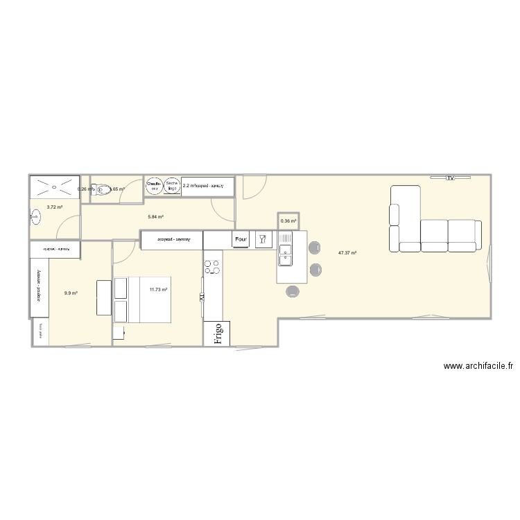 appartement . Plan de 0 pièce et 0 m2