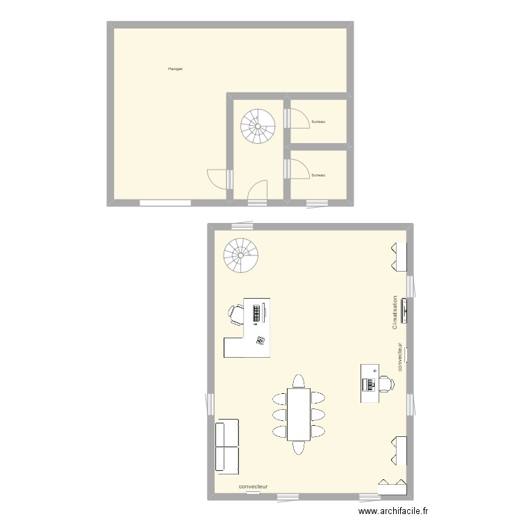 pontault combault. Plan de 5 pièces et 149 m2