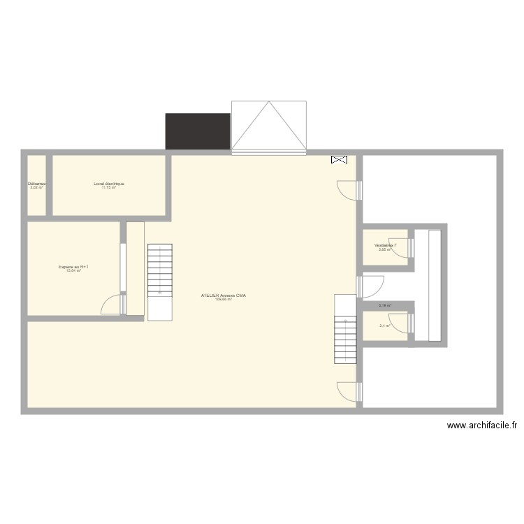 AFPA atelier annexe CMA Mont de Marsan. Plan de 0 pièce et 0 m2