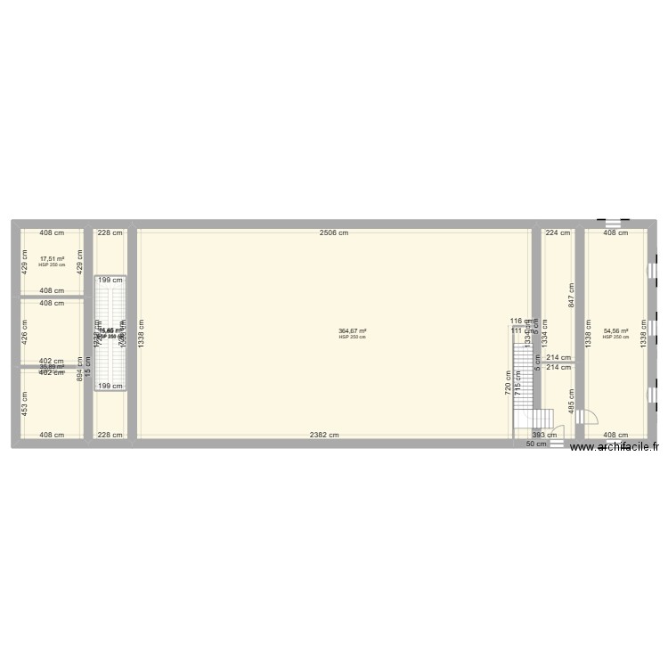  carnot. Plan de 18 pièces et 1535 m2