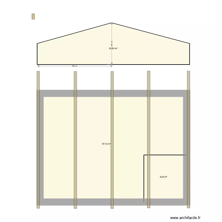&eacute;tage Fayet. Plan de 