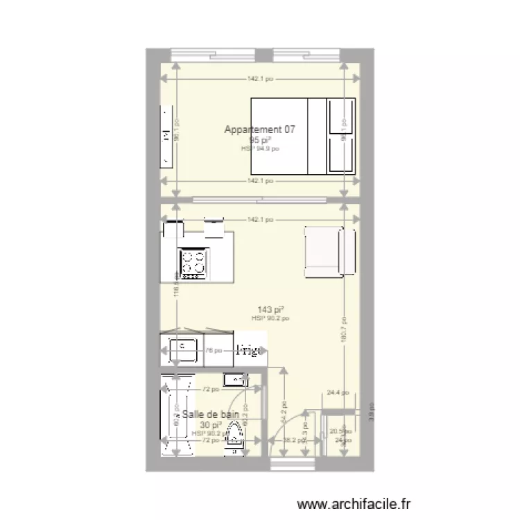 Appartement 7. Plan de 