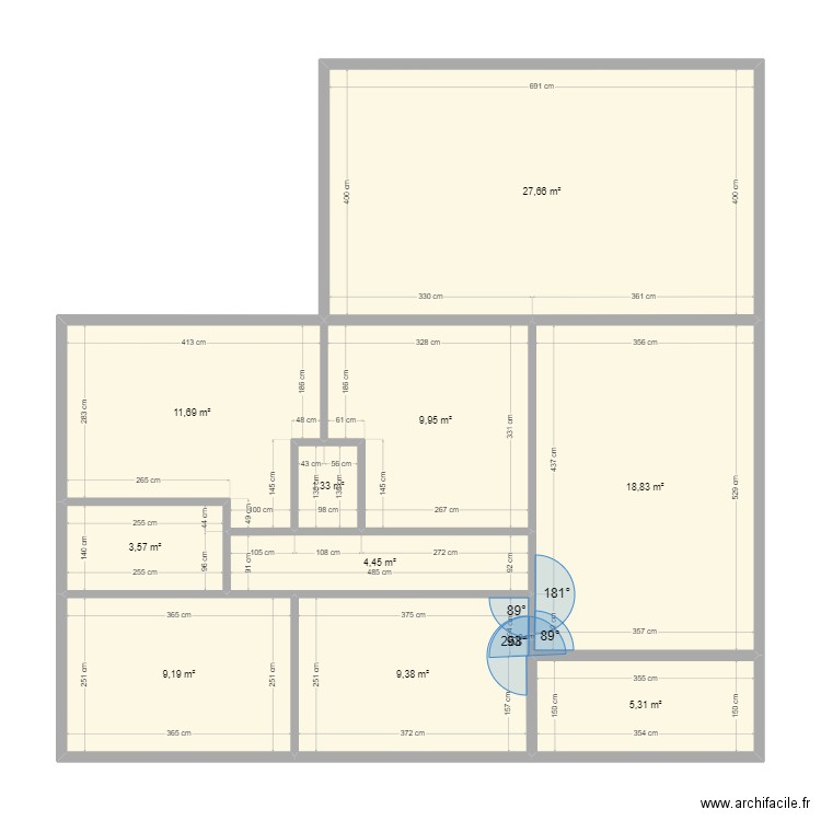 PLAN Pytoune ALOES. Plan de 10 pièces et 101 m2