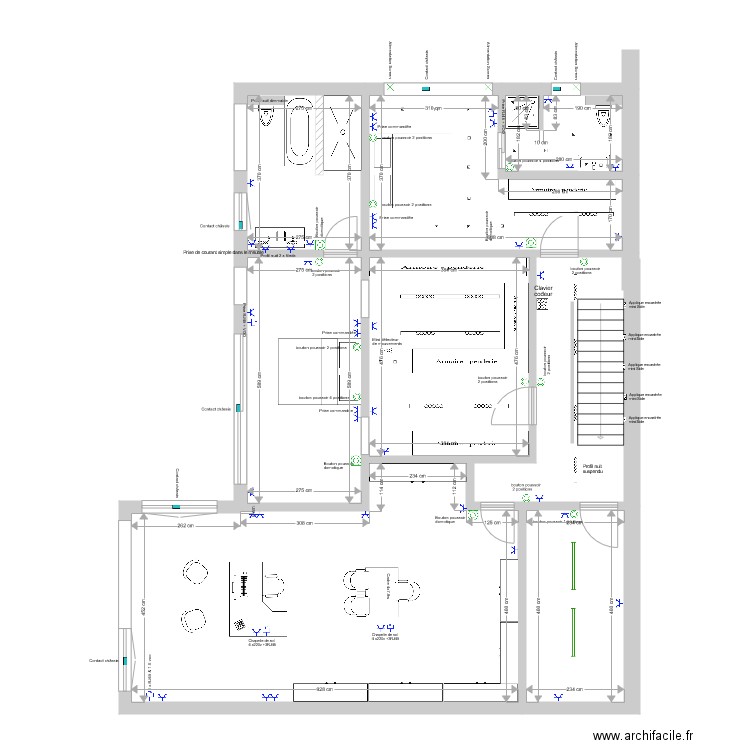 Plan rez de jardin. Plan de 0 pièce et 0 m2