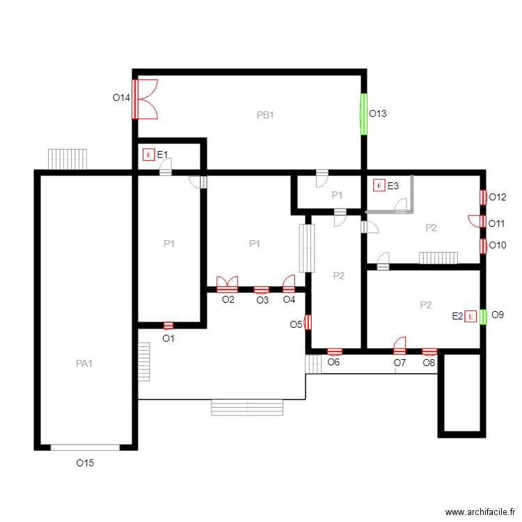 ABC0015logement. Plan de 0 pièce et 0 m2