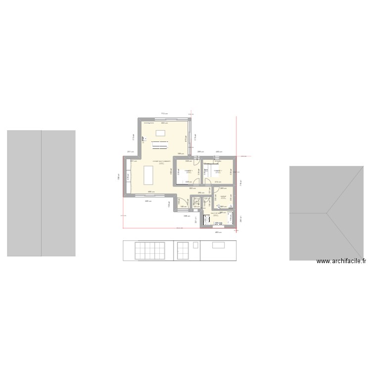 permis 2 stella 11. Plan de 6 pièces et 117 m2