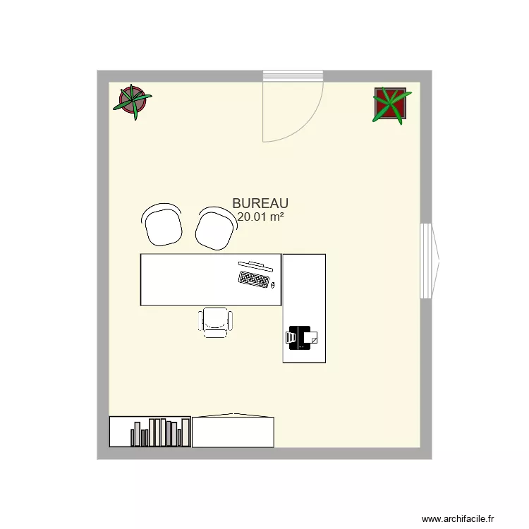 bureau. Plan de 