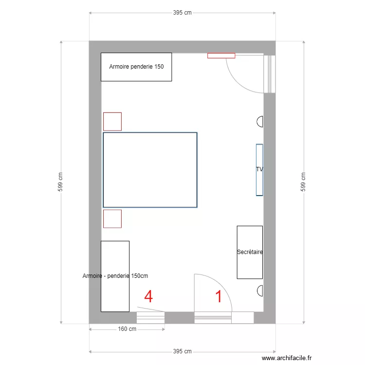 Chambre 2. Plan de Chambre 2. Plan de