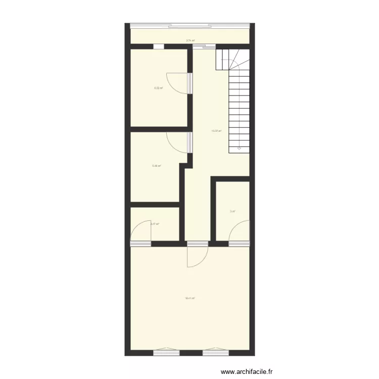 26893211 Etage 1 12x5m. Plan de 