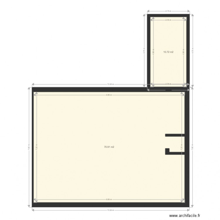 cote origine 2. Plan de 0 pièce et 0 m2