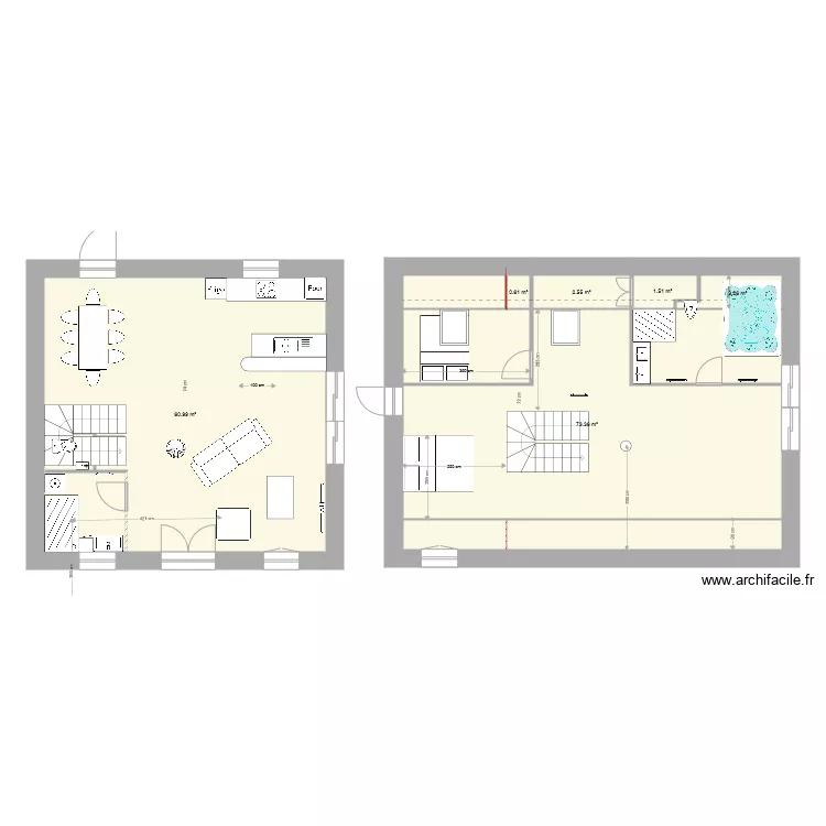 LE VIVIER RDC. Plan de 