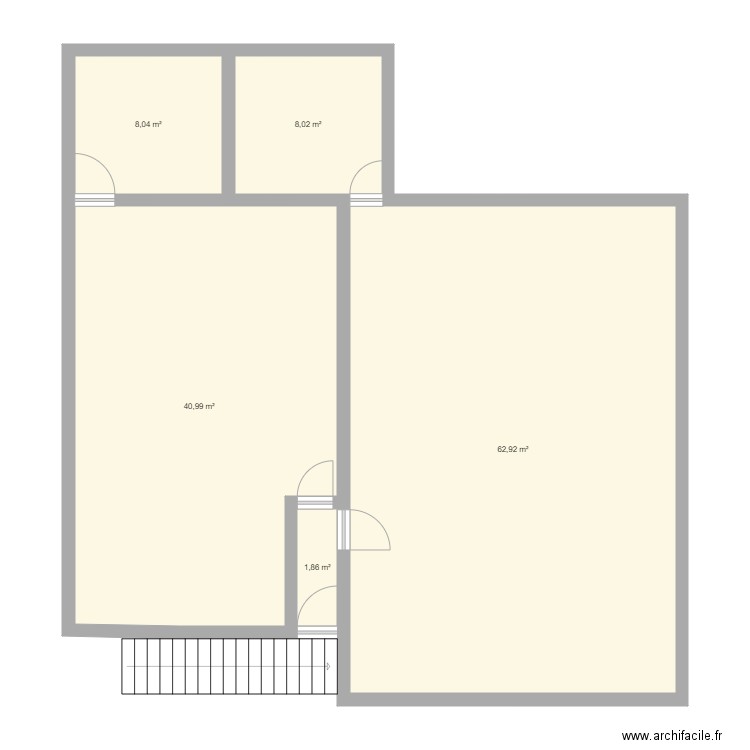 APT1 APT2. Plan de 5 pièces et 122 m2