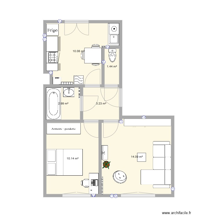 Appartement Alex JOC. Plan de 0 pièce et 0 m2