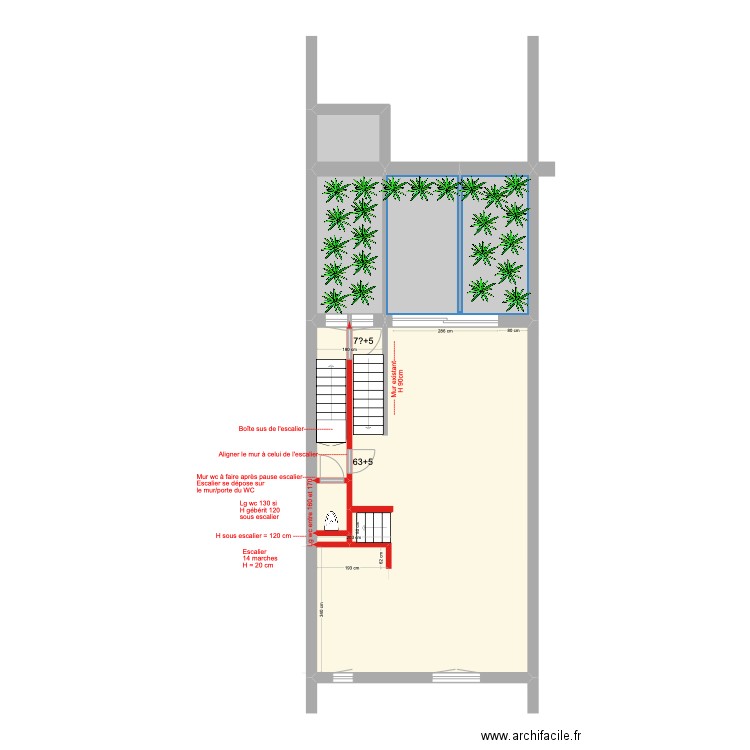 Construction Banning 83 2e étage sans cuisine. Plan de 0 pièce et 0 m2