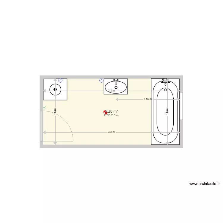 Existant POHER. Plan de 