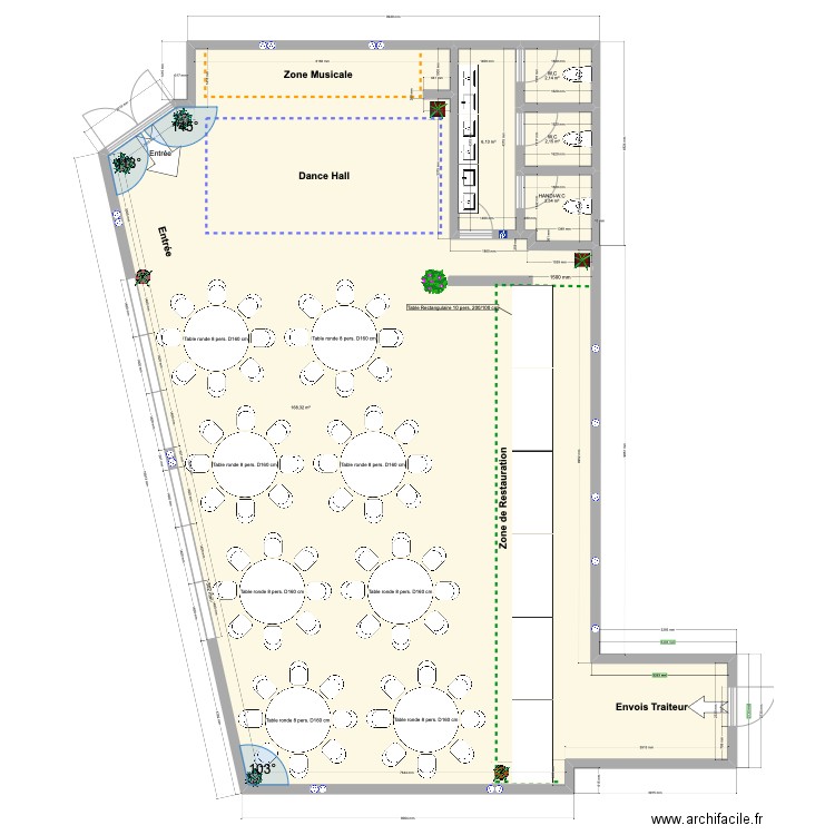 salle des fêtes. Plan de 0 pièce et 0 m2