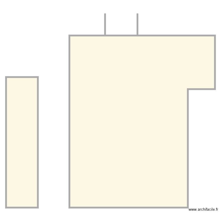 breteniere 2 . Plan de 2 pièces et 713 m2