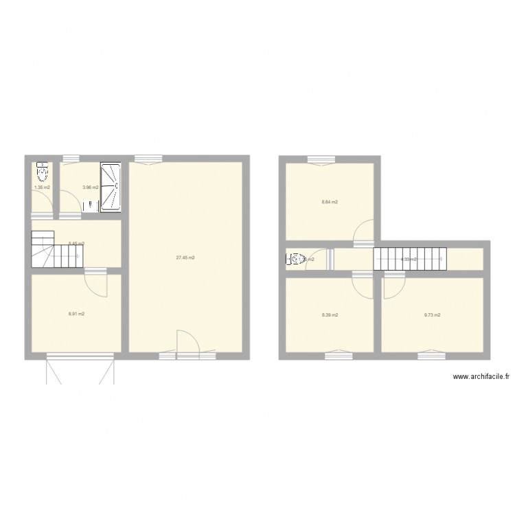 audoucet. Plan de 0 pièce et 0 m2
