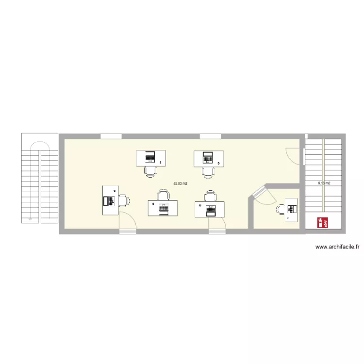 bureau Annex 2èm étage. Plan de bureau Annex 2èm étage. Plan de