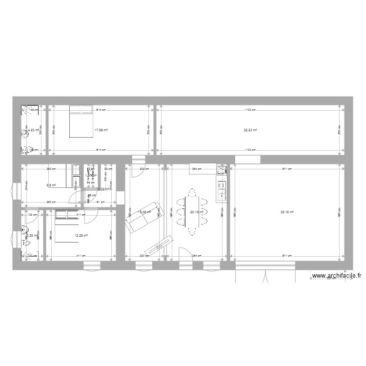 MAISON HERMELIN PROJET. Plan de 0 pièce et 0 m2