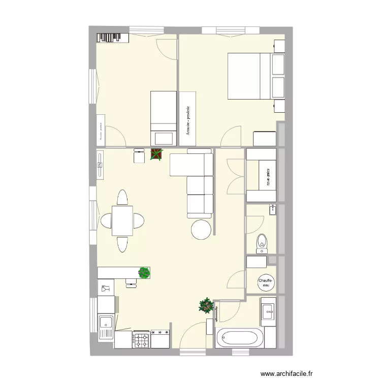 12 LEON JOUHAUX ZOUARI. Plan de 