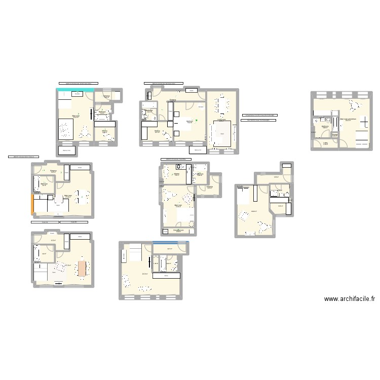 JAB35 Jablonskistrasse 35. Plan de 44 pièces et 327 m2