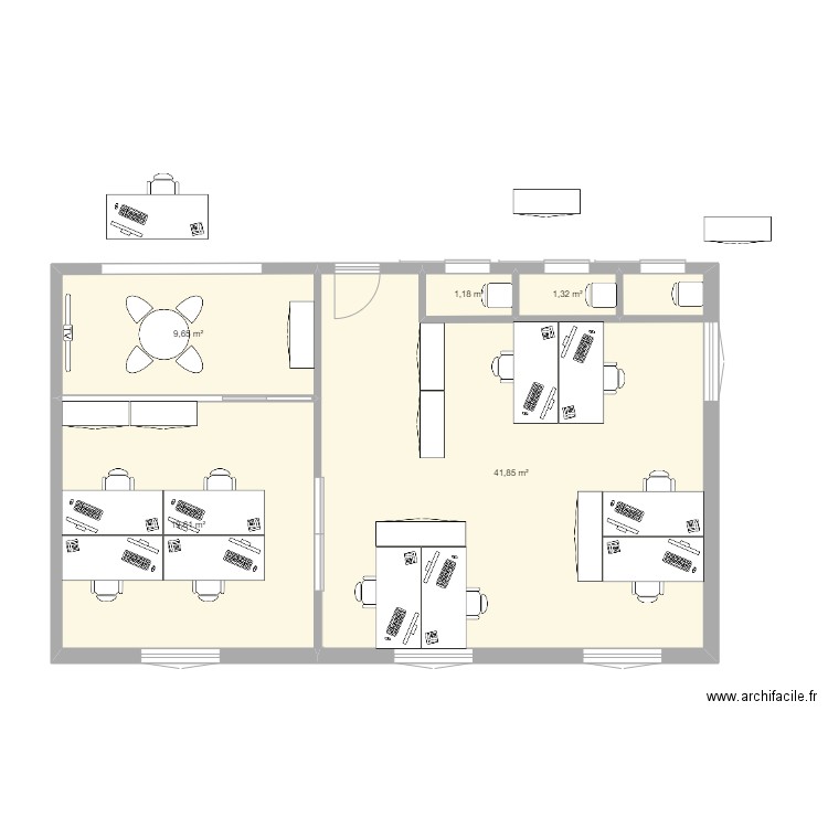 Bureau exploitation V1. Plan de 0 pièce et 0 m2