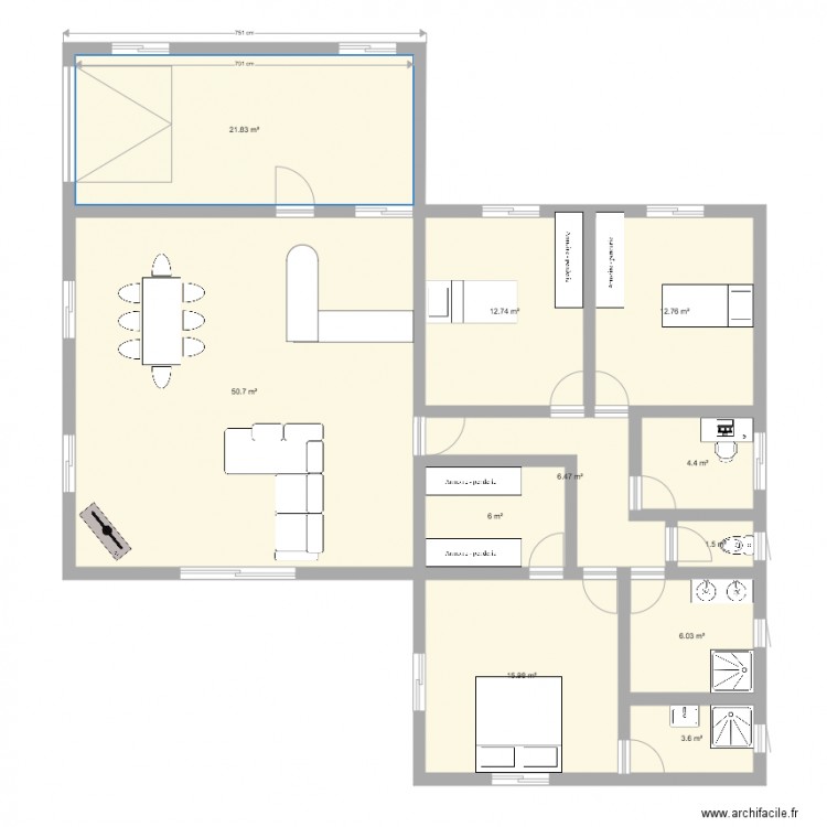 170207 projet maison . Plan de 0 pièce et 0 m2