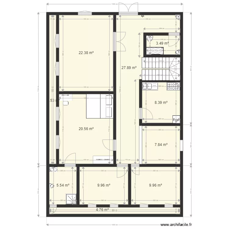 Terrain 15 x 10 m Moulay Brahim Med El Moustapha. Plan de 