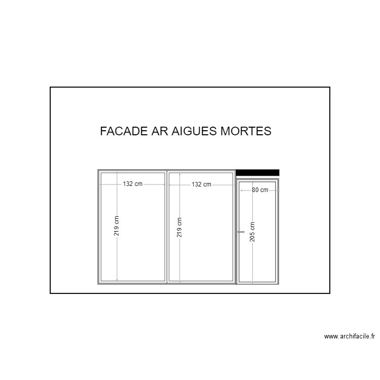 AIGUES MORTES FACADES AR. Plan de 0 pièce et 0 m2