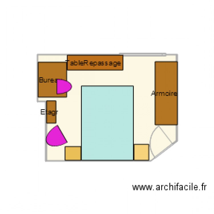 CHAMBRE ETAGE 01 04 2015. Plan de 0 pièce et 0 m2