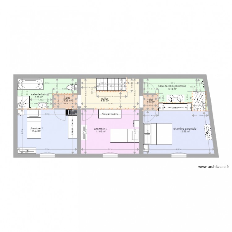 GABRIEL DAVID etage. Plan de 0 pièce et 0 m2